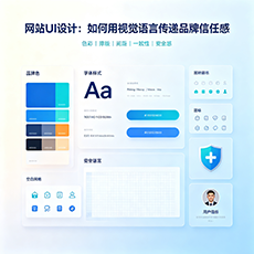 峨山建站-网站UI设计：如何用视觉语言传递品牌信任感